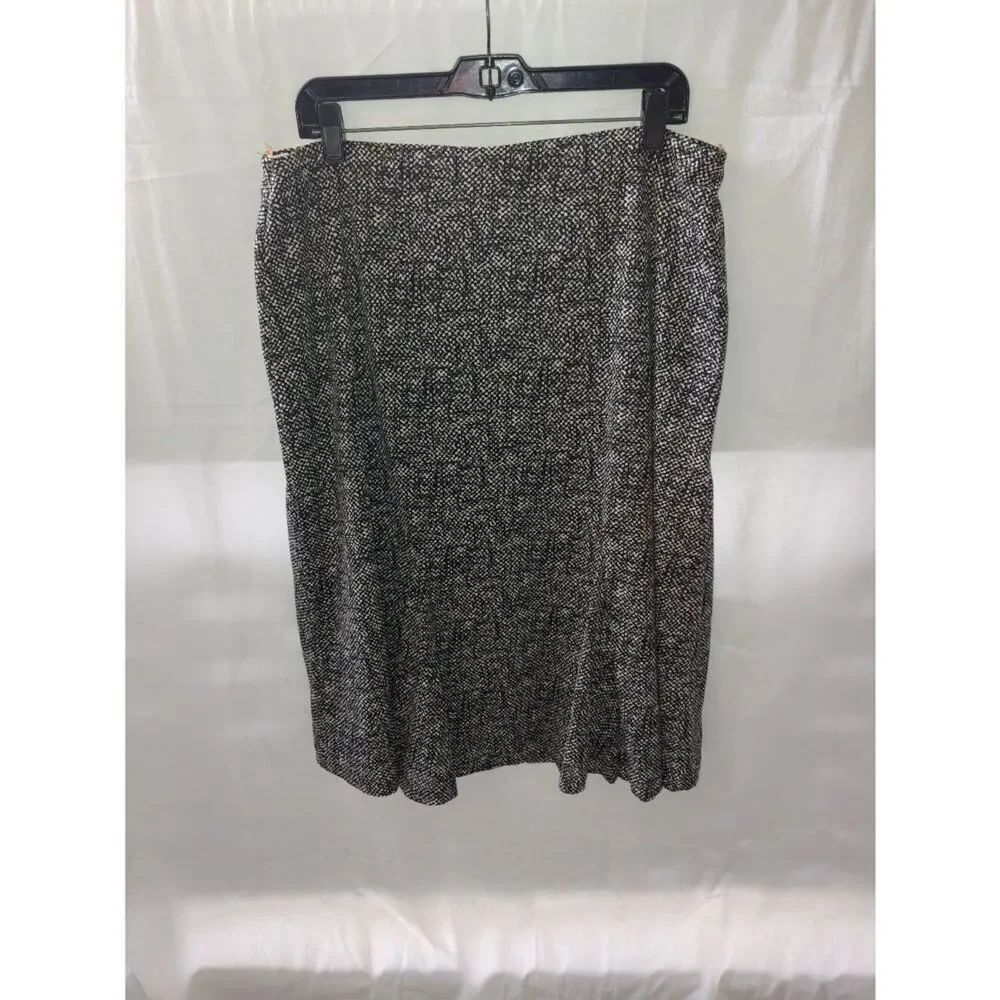 Jones New York Women's PLUS size 0X Black/White Stretch Skirt